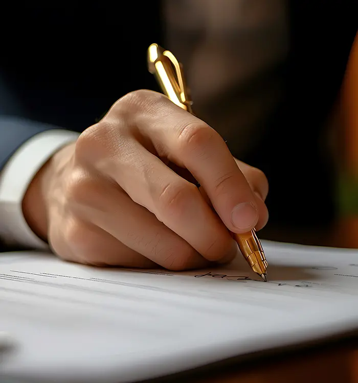 Etapa de firma del contrato
